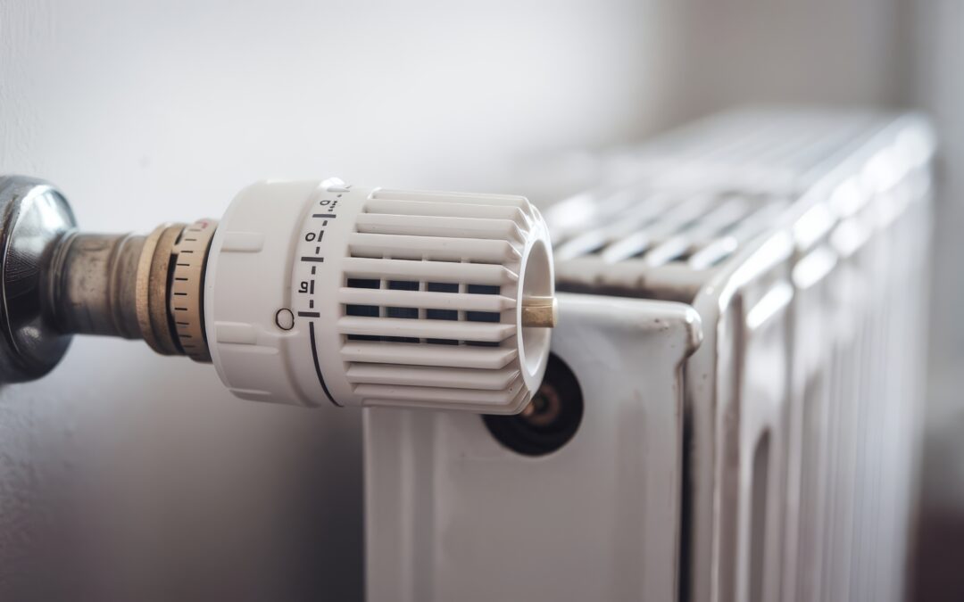 Heating radiator valve with temperature control, representing energy-efficient heating solutions for home comfort.